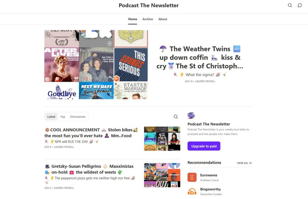 Podcast the Newsletter podcast newsletter