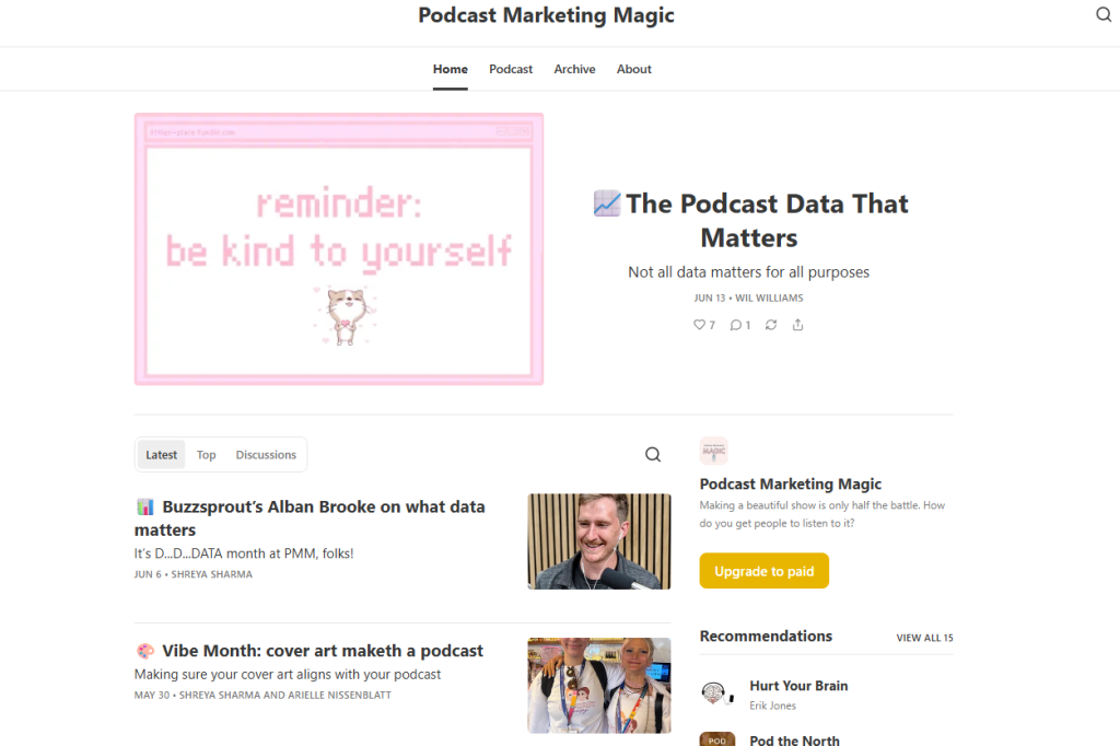 Podcast Marketing Magic podcast newsletter