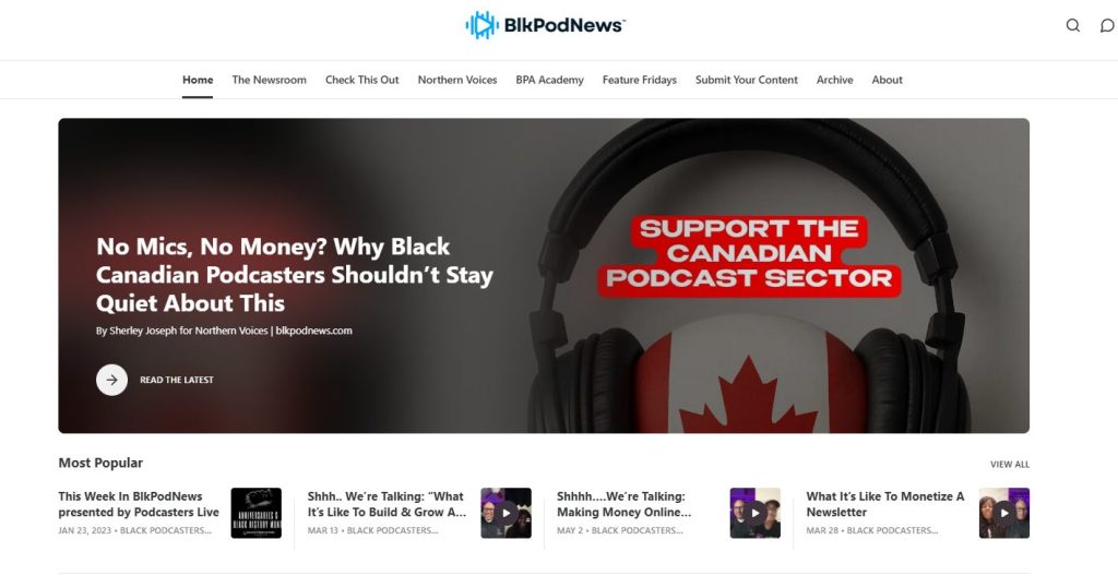 BlkPodNews Podcast Newsletter