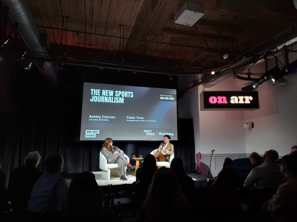 On Air Podcast Business Summit 2026 - The New Sports Journalism - Ashley Carman, Pablo Torre