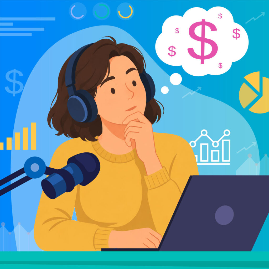 Curious about your show’s revenue potential? We break down the math behind podcast revenue, from CPM ranges and fill rates to what you actually keep.